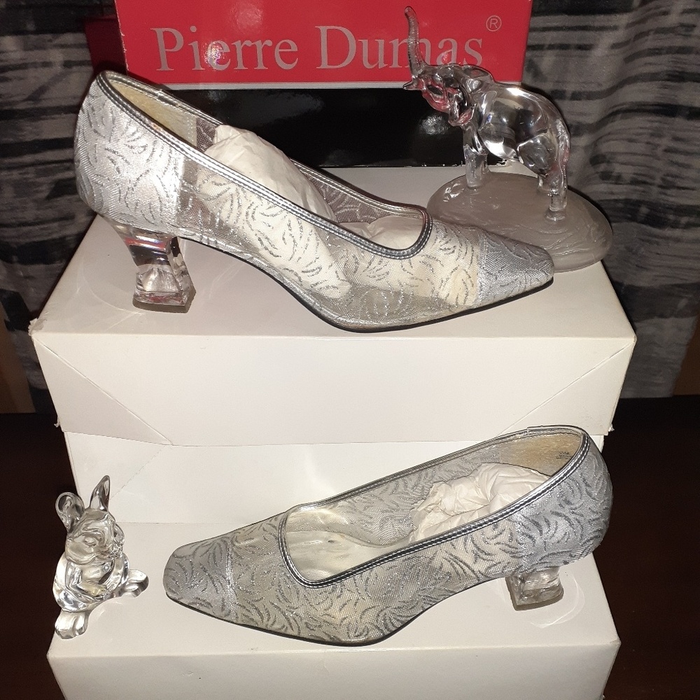 Silver Cinderella Shoes By Pierre Dumas